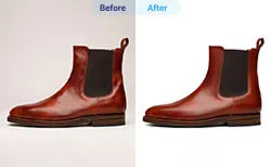 Product retouching example